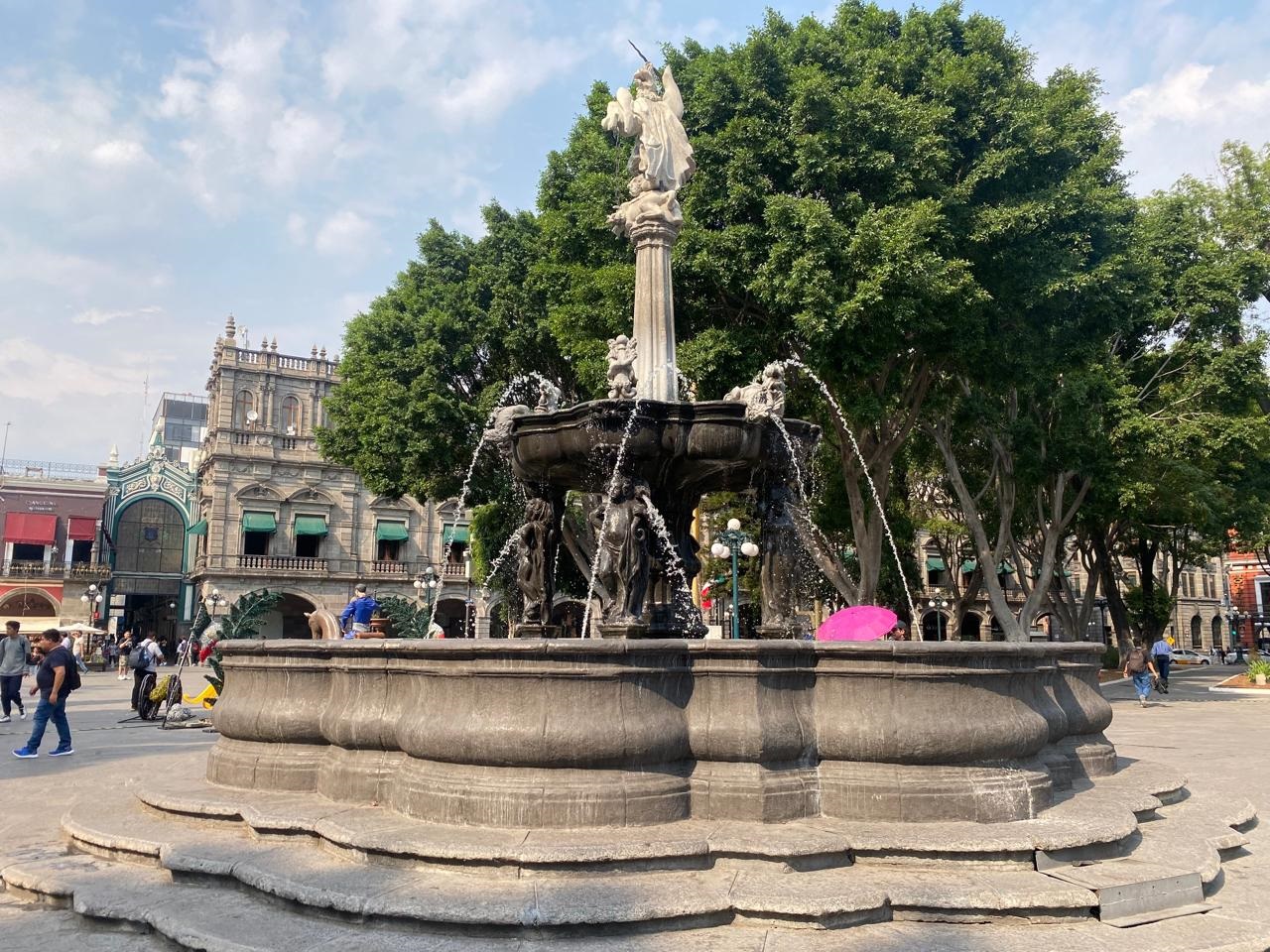 Quedan listas las fuentes del Centro Histórico de Puebla