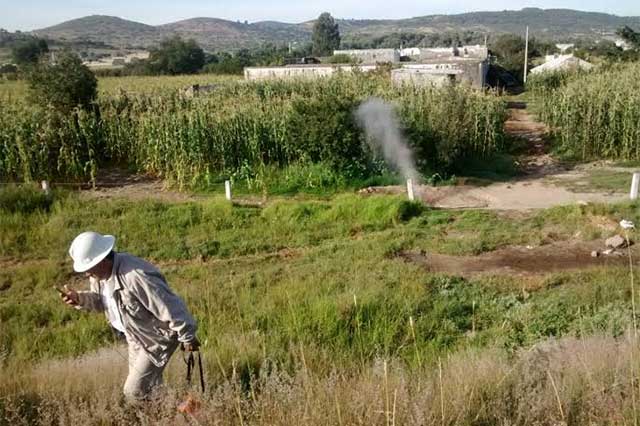 Huachicoleros provocan fuga de hidrocarburo en la Puebla-Orizaba