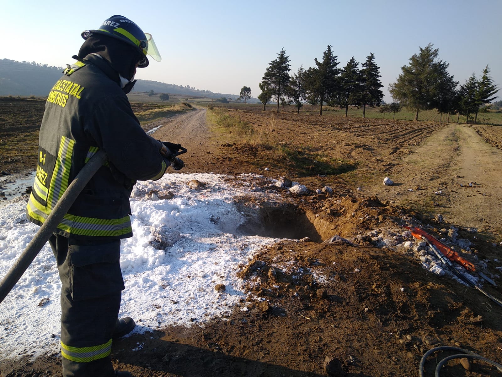 Se registra fuga de gas en Tlalancaleca, autoridades la controlan