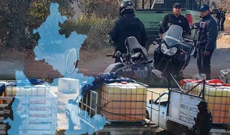 Decomisan 118 mil litros de combustible robado y 64 vehículos