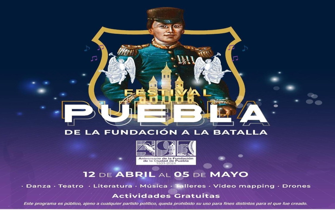 Actividades artísticas por el aniversario de la fundación de Puebla