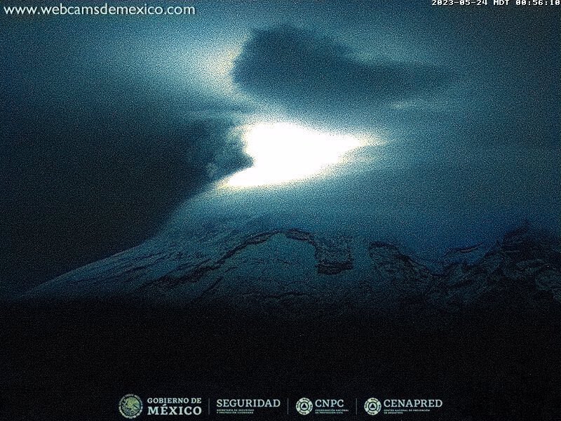 Popocatépetl registra tremor de baja amplitud desde la madrugada