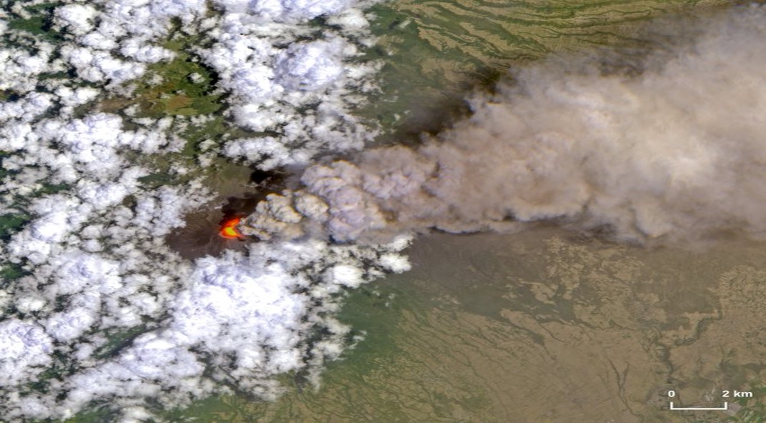 Esta es la impactante imagen del volcán Popocatépetl