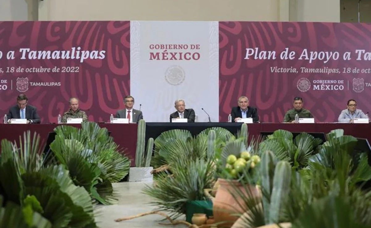 AMLO lleva al gabinete ampliado a Tamaulipas y presentan plan de seguridad