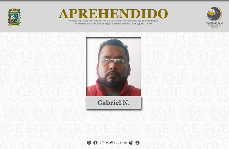 Capturan a Gabriel en Oaxaca por secuestro de un hombre en Tehuacán
