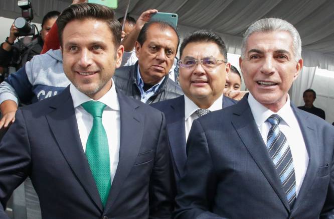 Reaparece Tony Gali en un evento del PVEM; apoyará a su hijo en campaña