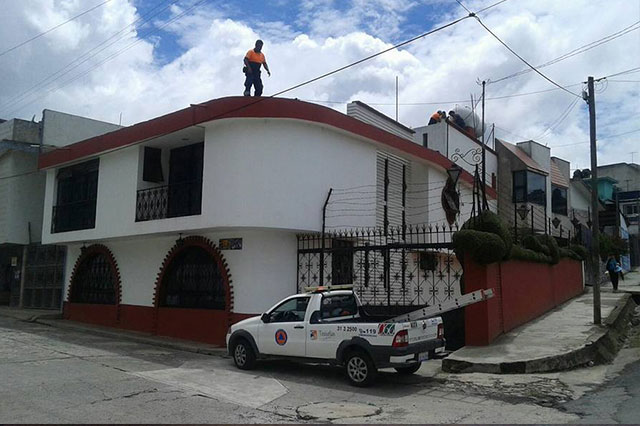 Gasera provoca fuga de gas en domicilio de Teziutlán