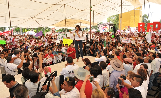  Ofrece Blanca Alcalá seguridad y oportunidades para la región de Tepeaca