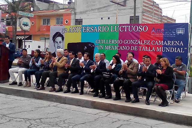 Conmemoran en Chachapa aniversario luctuoso de Guillermo González Camarena