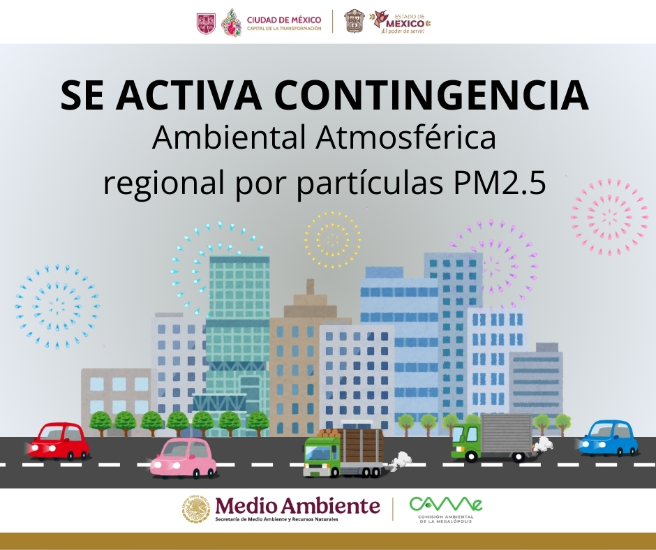 Activan contingencia ambiental atmosférica regional en la Zona Noreste del Valle de México 