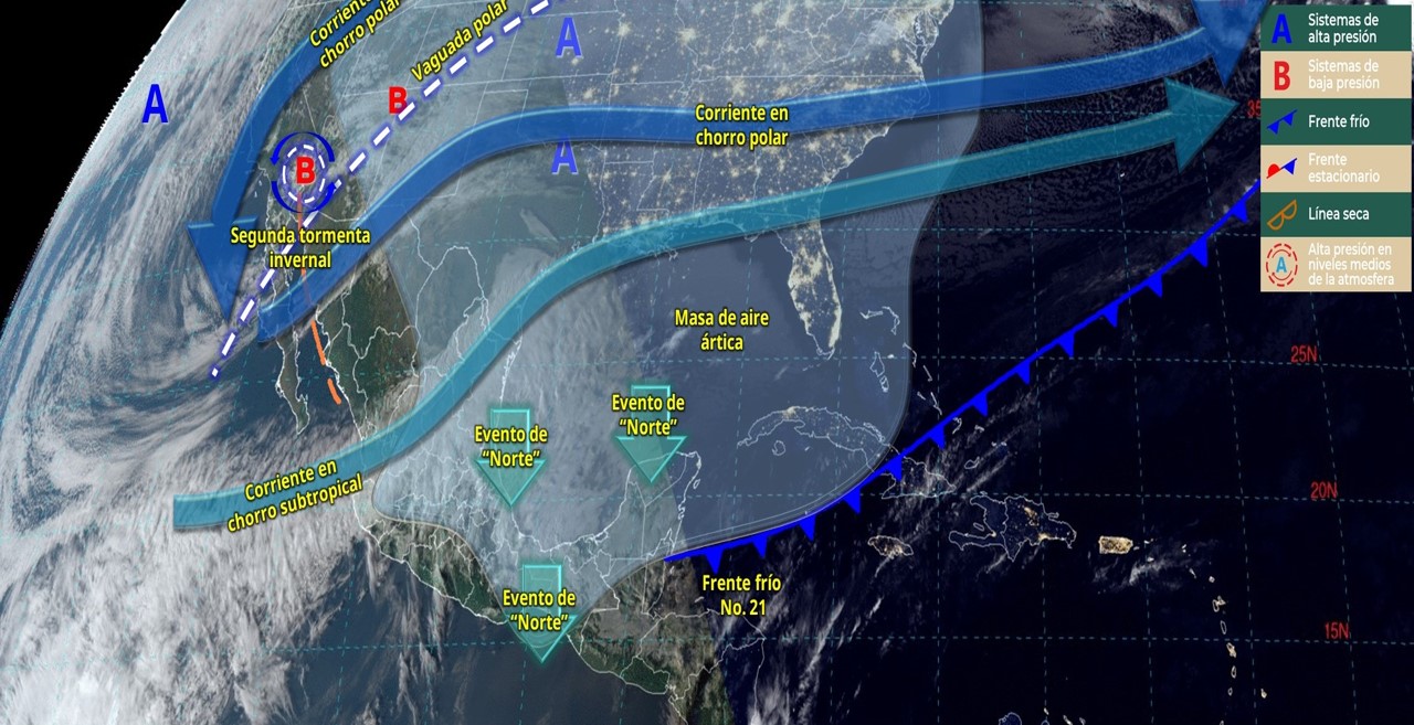 Segunda tormenta invernal propiciará la caída de nieve o aguanieve