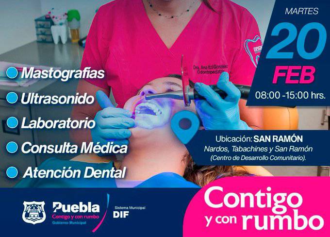 Ayuntamiento de Puebla ofrecerá servicios de salud gratuitos en San Ramón