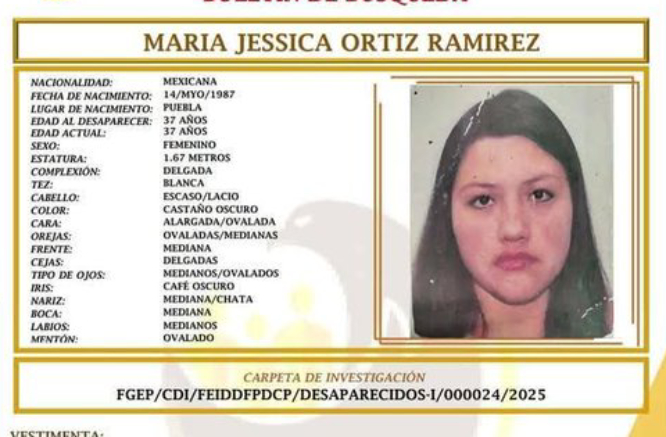 María de 37 años desapareció en Unidad Volkswagen Sur, Puebla