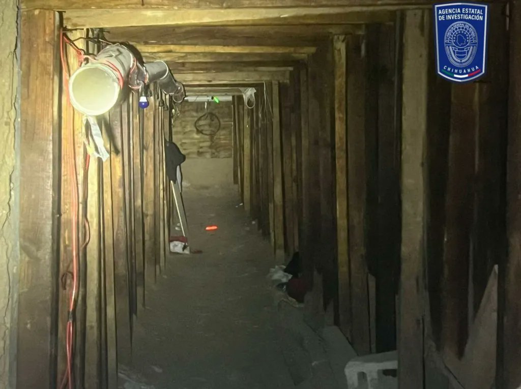 Descubren túnel clandestino entre Ciudad Juárez y Texas