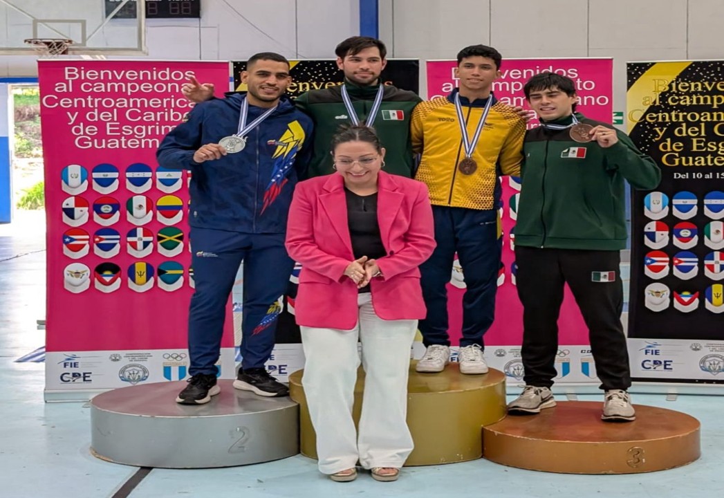 Esgrimista poblano Gibrán Zea gana oro en Centroamericano