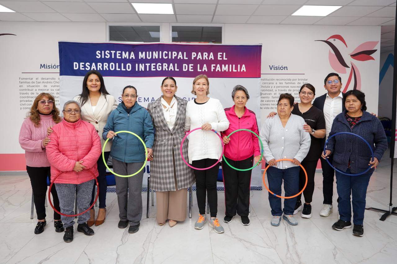 Promueve Cuautle salud en personas adultas mayores de Cholula