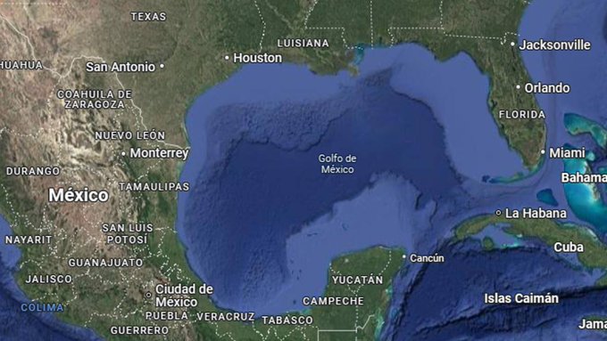 Google Maps cambiará el nombre del Golfo de México a Golfo de América