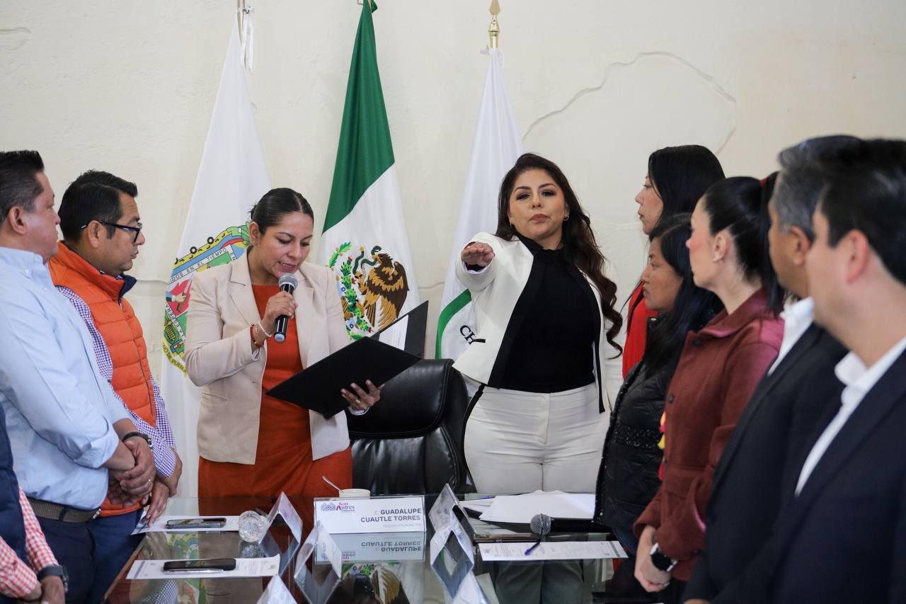 Se registra primer cambio en el gobierno de San Andrés Cholula