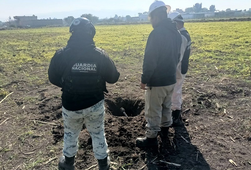 Guardias nacionales detectan toma clandestina en Acatzingo