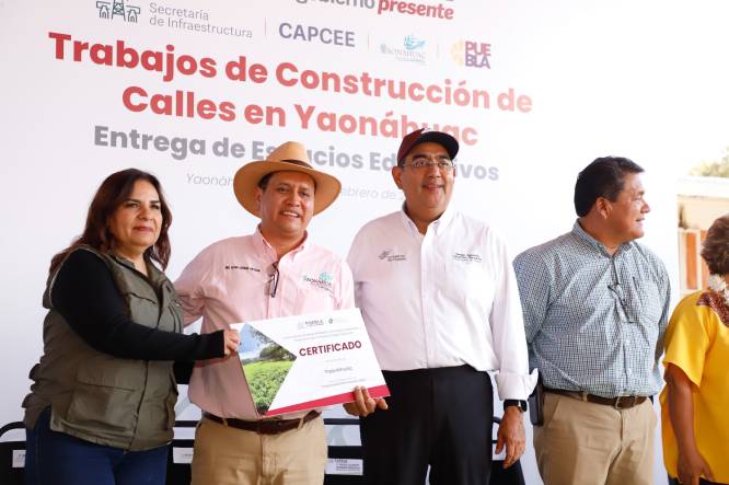 Sergio Salomón entrega obras y acciones por 268.7 mdp en la Sierra Nororiental