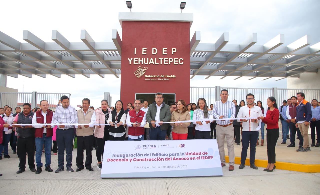 Inaugura Sergio Salomón instalaciones del Instituto de Educación Digital en Yehualtepec
