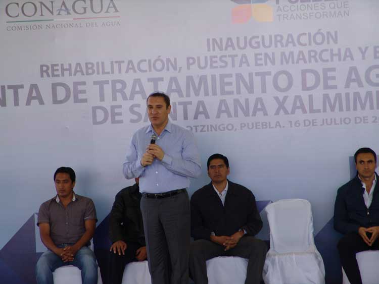 Moreno Valle pone en marcha planta de tratamiento en Huejotzingo