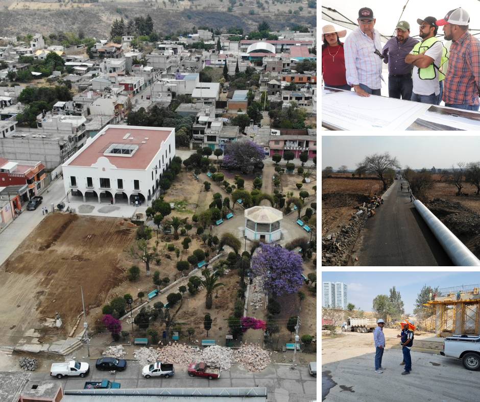 Céspedes Peregrina supervisa obras en cinco municipios de Puebla