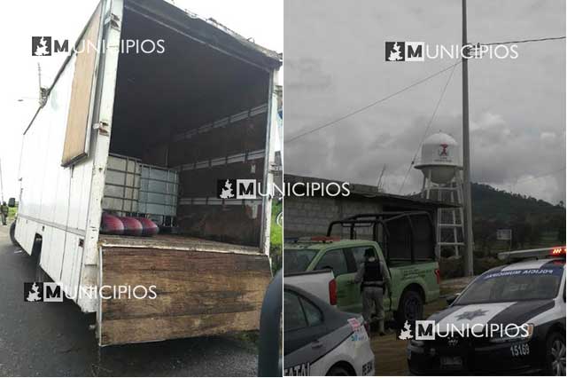 Nuevo golpe contra el huachicol en Texmelucan, aseguran 21 camionetas