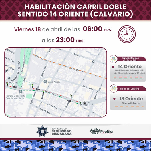 Implementará SSC cierres viales por preparativos de actividades en la zona de San José