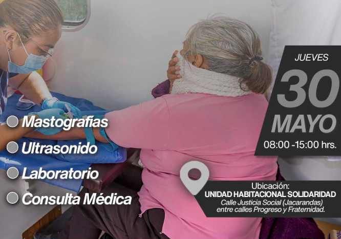 Unidades Preventivas de Salud ofrecerán servicios en Unidad Habitacional Solidaridad