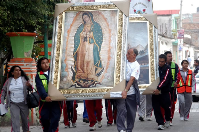 Este fin de semana cruzó la Mixteca poblana la Antorcha Guadalupana