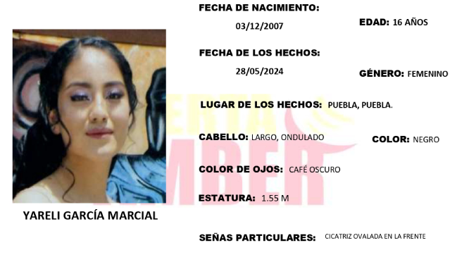 Yareli de 16 años desapareció en San Sebastián de Aparicio