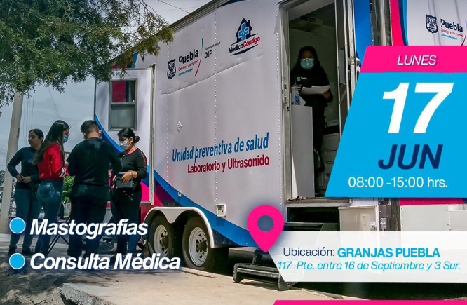 Unidades Preventivas de Salud ofrecerán servicios en Granjas Puebla y San Matías