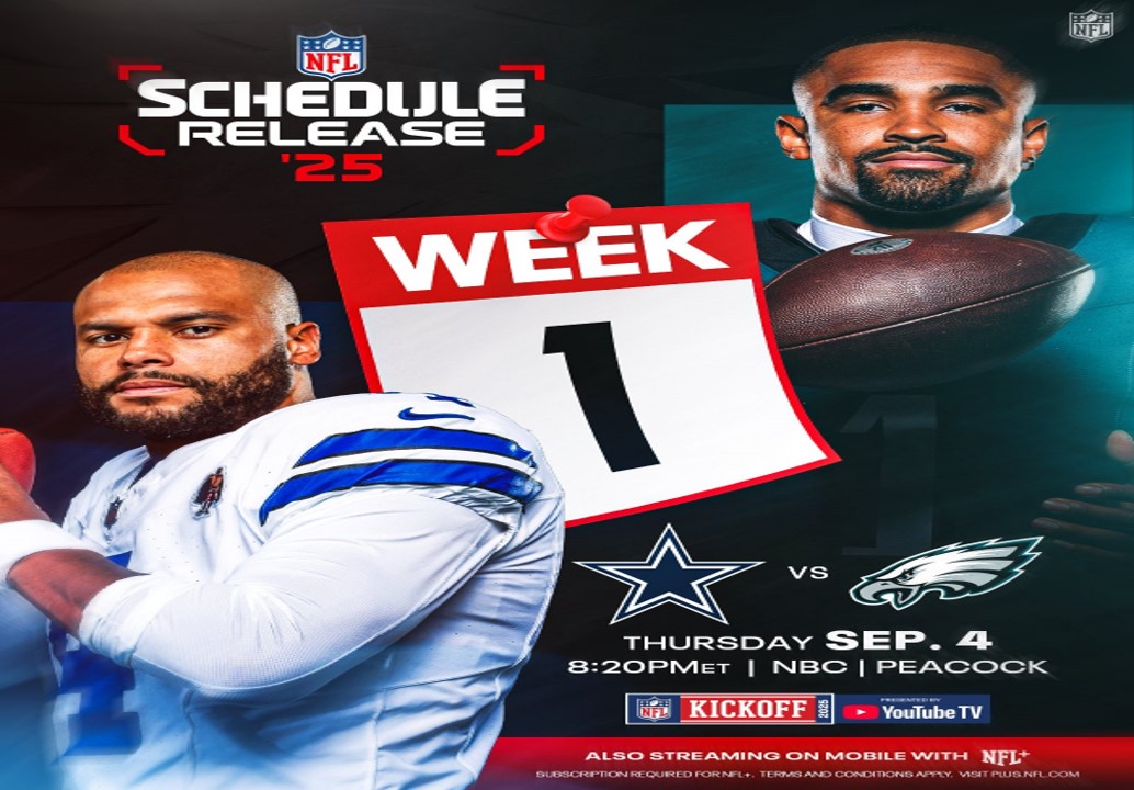 Listo el juego inaugural, Filadelfia vs Dallas