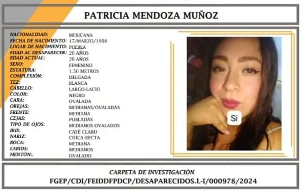 Patricia de 26 años desapareció en la colonia Barranca Honda