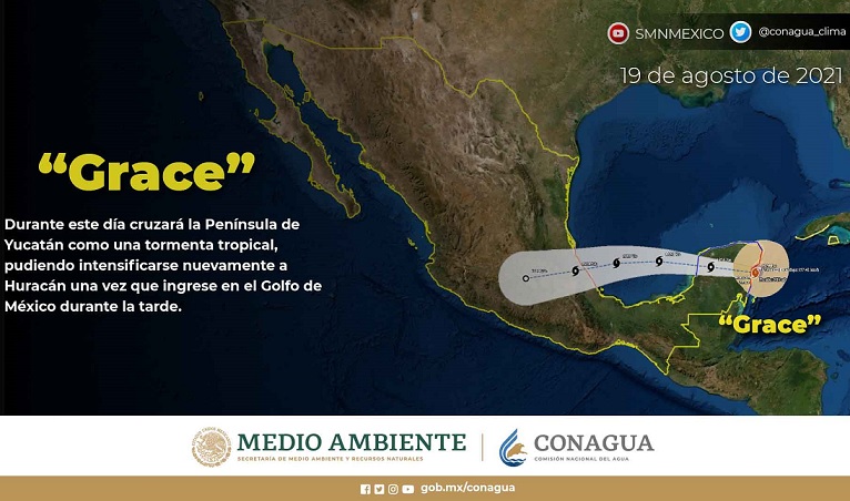 Prevén mayores daños de ‘Grace’ en 6 municipios de Puebla
