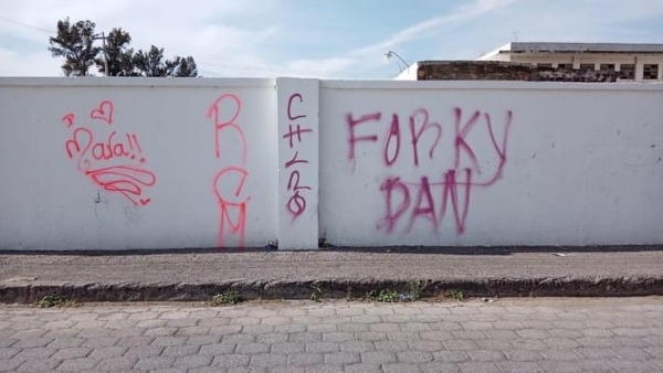 Piden severo castigo a grafiteros de Atlixco