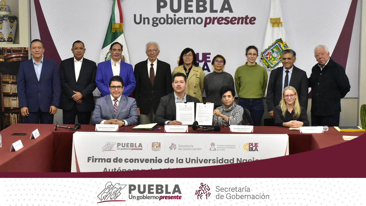 Segob firma acuerdo con UNAM para localización de víctimas de desaparición 