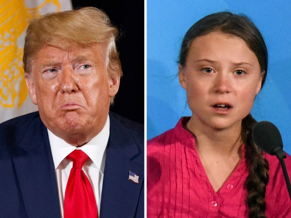 Greta Thunberg se burla de Trump, le dice anciano feliz