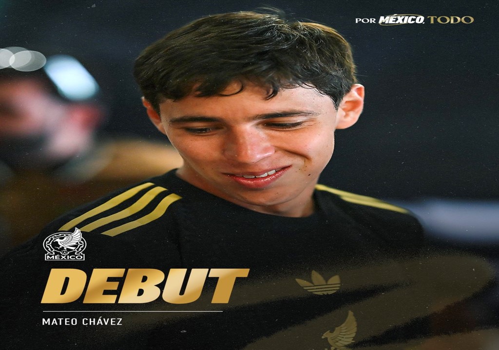 Mateo Chávez debuta con la camiseta de México