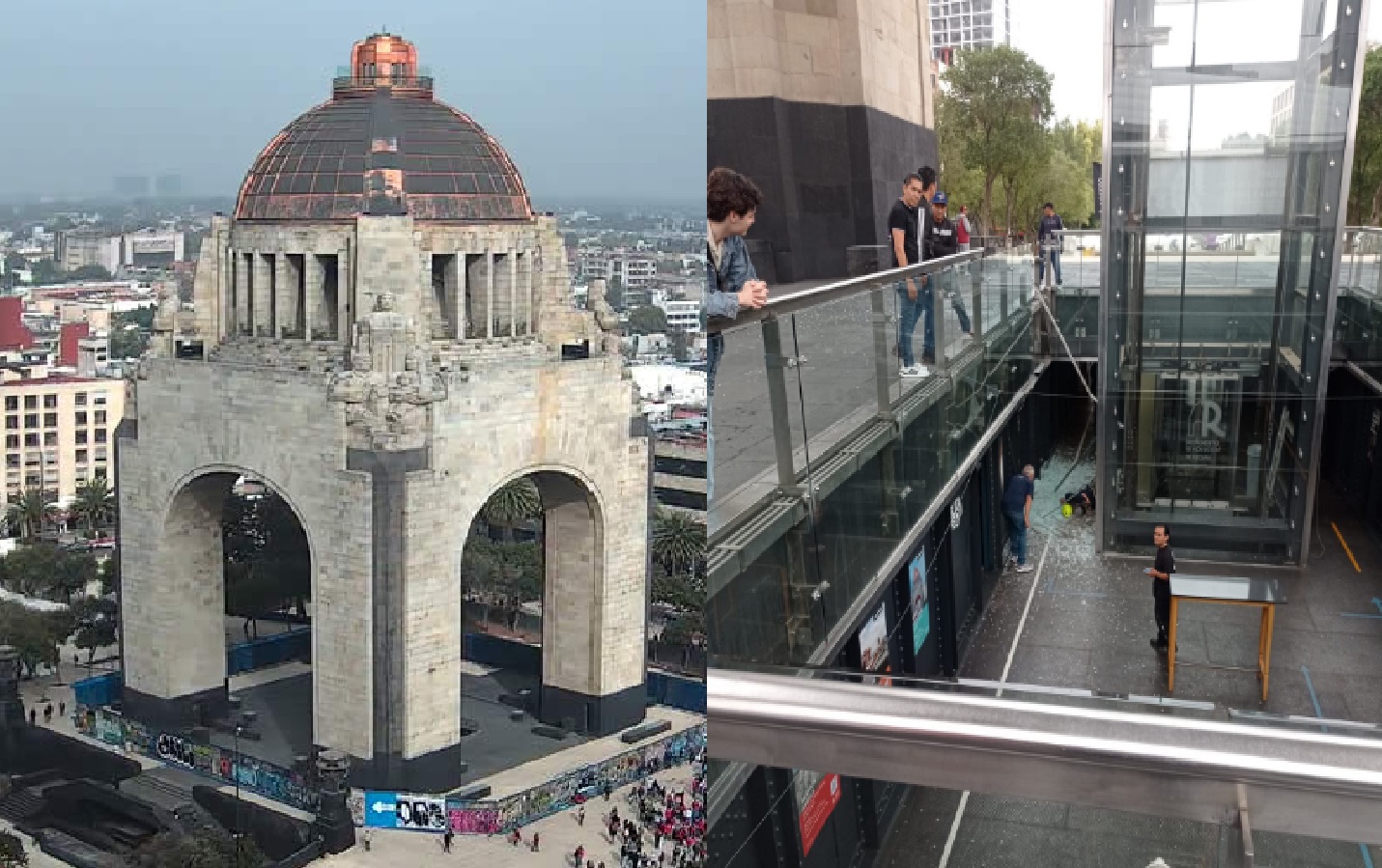 Muere trabajador al caer del Monumento a la Revolución en la CDMX