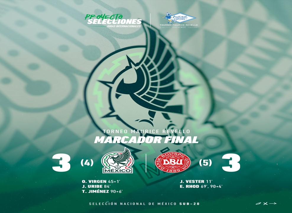 México y Dinamarca reparten emociones y goles en el Maurice Revello