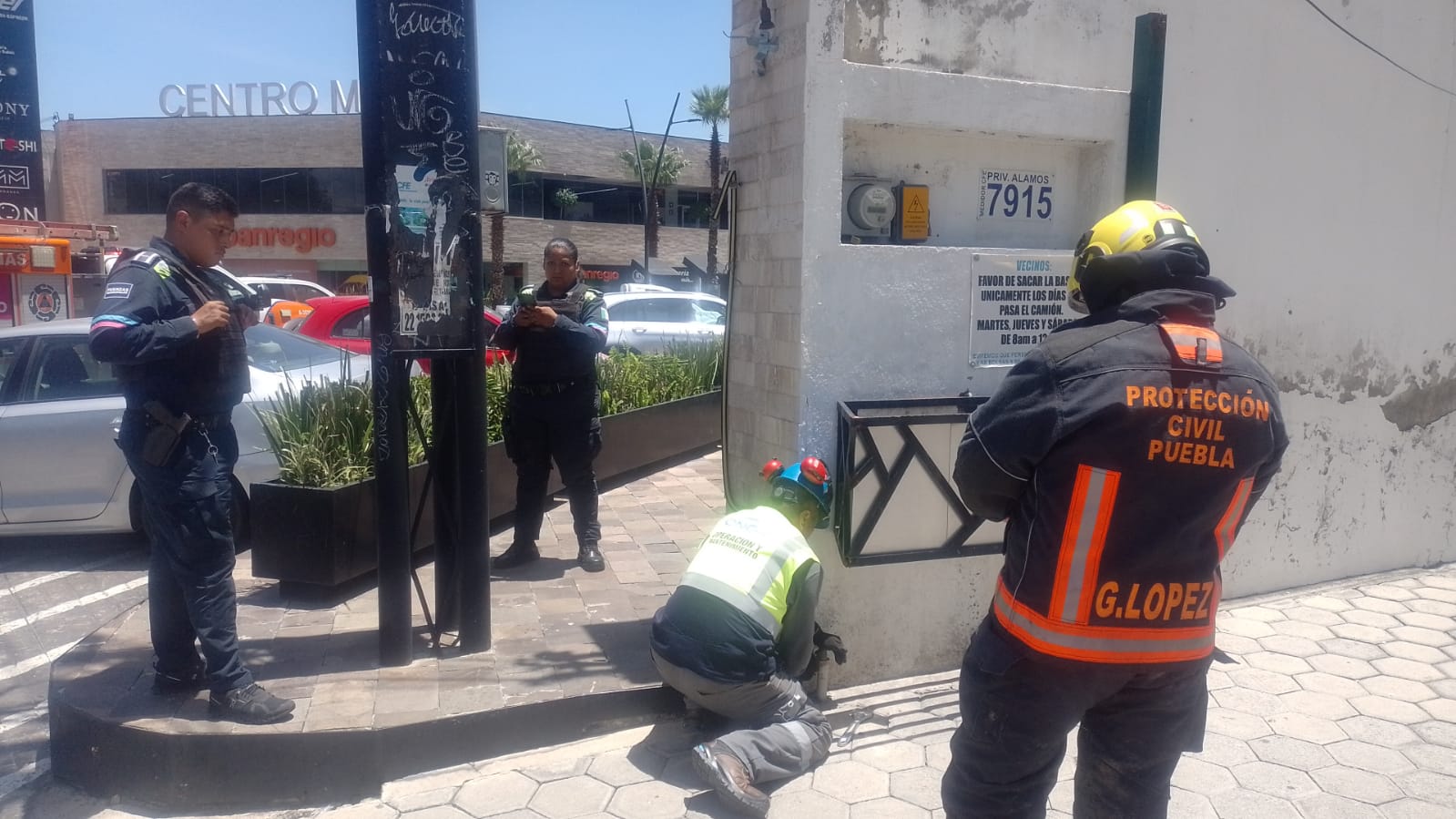 Se registra fuga de gas en Centro Mayor de Zavaleta