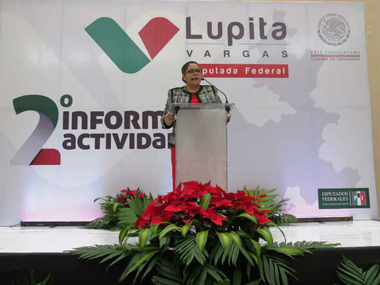 Destaca Guadalupe Vargas gestión de 40 mdp en informe