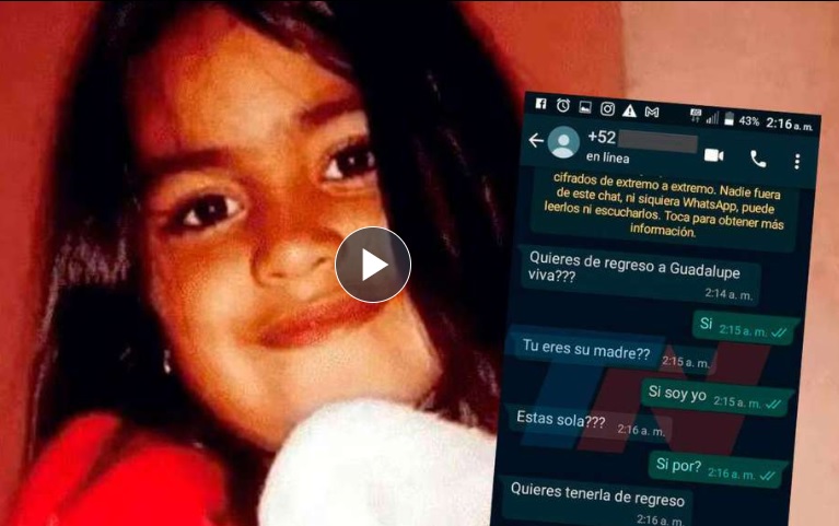 Desde Puebla extorsionan a familia de niña argentina desaparecida