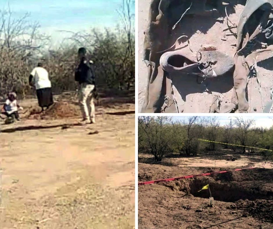 Hallan Buscadoras de Sonora fosa clandestina con restos humanos