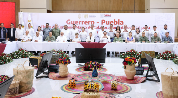 Puebla y Guerrero firman Convenio para construcción de la paz en zona limítrofe