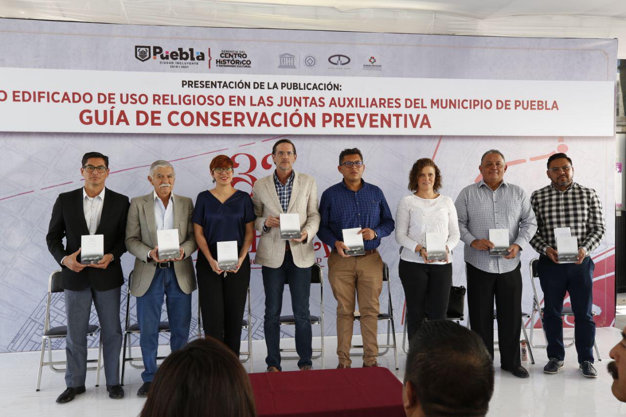 Presentan guía para conservar el patrimonio edificado en juntas auxiliares