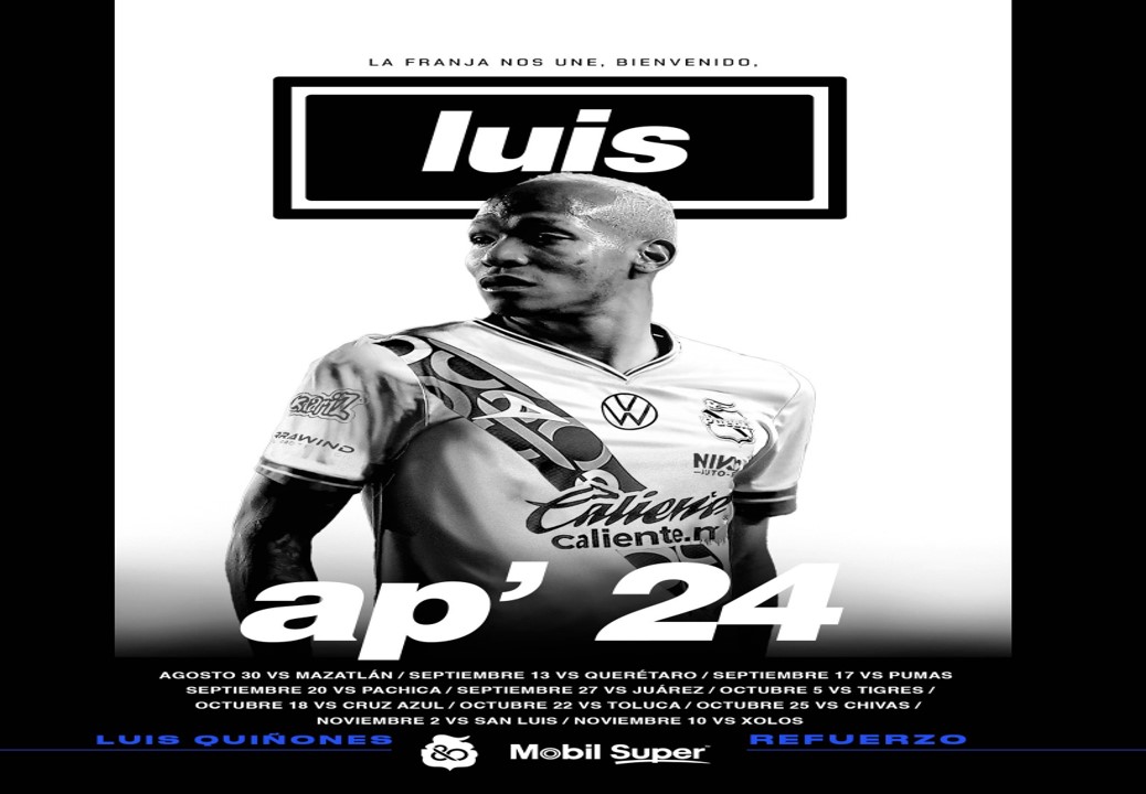 Luis Quiñones, nuevo refuerzo del club Puebla