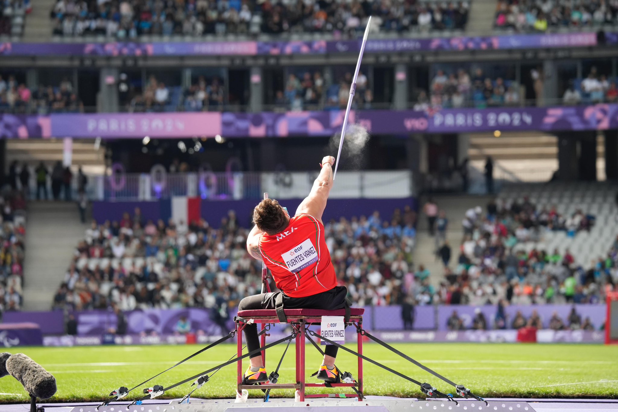 Edgar Fuentes, subcampeón de jabalina en París 2024